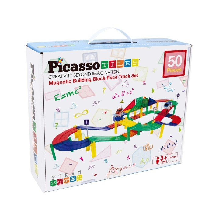 Picasso Tiles Racerbilbanesett (PTR50) i gruppen LEKER, BARN OG BABY / Leker / Bilbaner hos TP E-commerce Nordic AB (D07098)