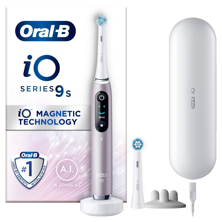 Oral B iO9S Rose Quartz elektrisk tannbørste i gruppen HELSE OG SKJØNNHET / Munnpleie / Elektriske tannbørster hos TP E-commerce Nordic AB (D07144)