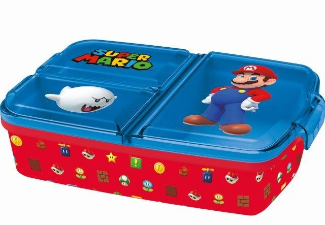 Super Mario Super Mario Large - Smørbrødboks med flere rom - (088808735-21420) i gruppen LEKER, BARN OG BABY / Spise & drikke / Barneserviser hos TP E-commerce Nordic AB (D07147)