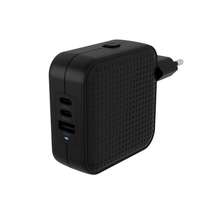 Targus Hyper - HyperJuice 70 W USB-C GaN reiselader (3C+1A) - svart i gruppen SMARTTELEFON & NETTBRETT / Ladere og Kabler / Vegglader / Vegglader Type C hos TP E-commerce Nordic AB (D07167)