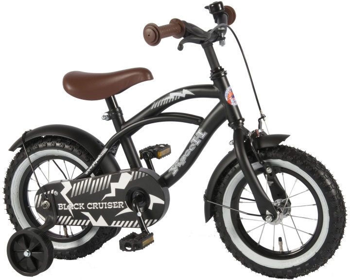 Volare Barnesykkel 12\'\' - Black Cruiser (21201) i gruppen LEKER, BARN OG BABY / Uteleker / Sykler & sparkesykler hos TP E-commerce Nordic AB (D07202)