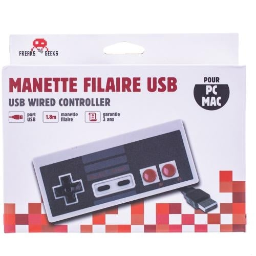 Trade Invaders USB NES-kontroller for PC/MAC i gruppen Elektronikk / TV-spill & tilbehør / Nintendo Entertainment System (NES, 8-Bit) hos TP E-commerce Nordic AB (D07261)