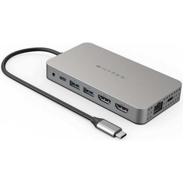 Targus Dobbel 4K HDMI 10-i-1 USB-C-nav i gruppen Datautstyr / Bærbare datamaskiner og tilbehør / Dokkingstasjoner hos TP E-commerce Nordic AB (D07328)