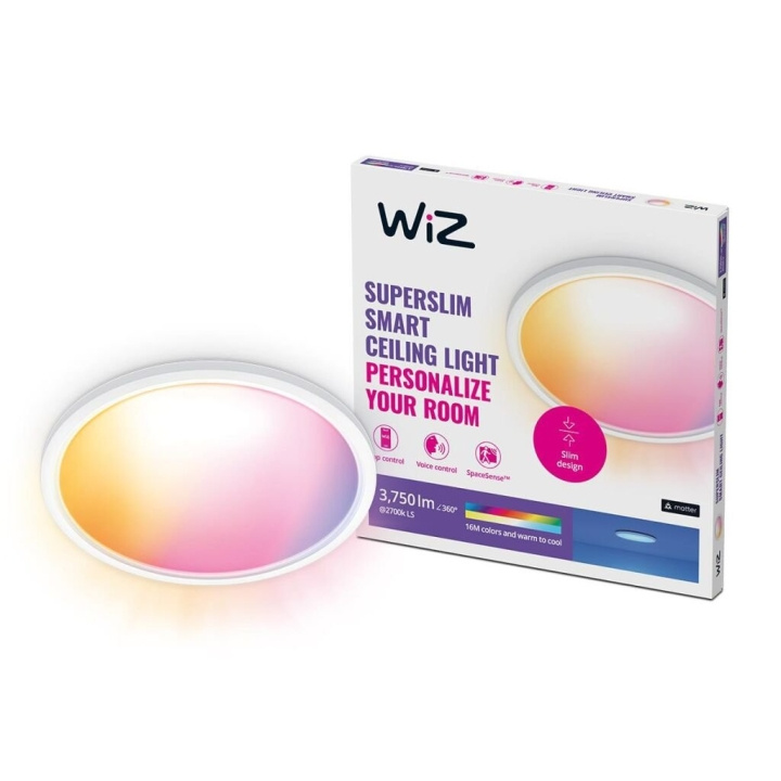 WiZ SuperSlim WiZ Ceiling 32W W 22-65K RGB i gruppen LEKER, BARN OG BABY / Barnerom / Belysning / Taklamper og vegglamper hos TP E-commerce Nordic AB (D07329)