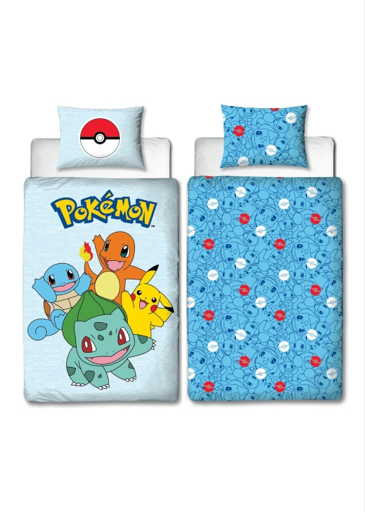 Pokémon Sengetøy - Voksenstørrelse 140 x 200 cm - Pokemon (POK553) i gruppen LEKER, BARN OG BABY / Barnetekstiler / Sengetøy / Sengetøy junior hos TP E-commerce Nordic AB (D07330)