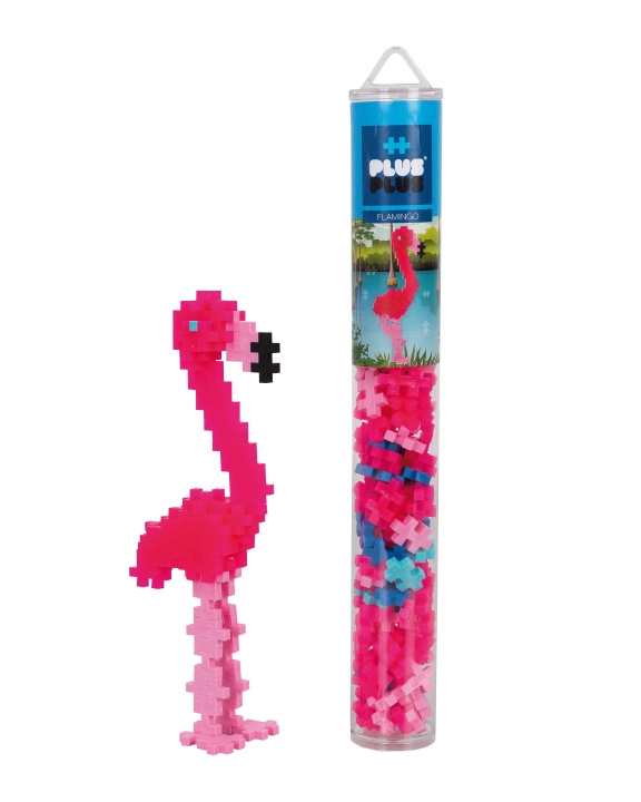 Plus Plus Flamingo / 100 stk Tube (4242) i gruppen LEKER, BARN OG BABY / Leker / Byggeleker / Byggeklosser hos TP E-commerce Nordic AB (D07371)