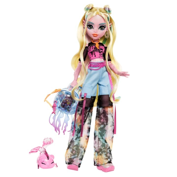 Monster High - Core Doll med kjæledyr - Lagoona (HXH75) i gruppen LEKER, BARN OG BABY / Leker / Dukker & tilbehør hos TP E-commerce Nordic AB (D07477)