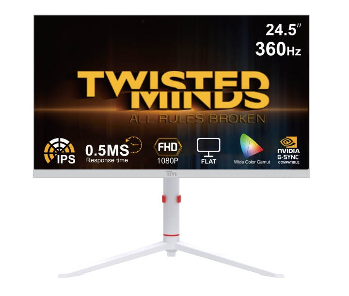 Twisted Minds Artic Pro Series 24 FHD - 360H - Hvit i gruppen Datautstyr / Dataskjerm / Dataskjermer hos TP E-commerce Nordic AB (D07481)