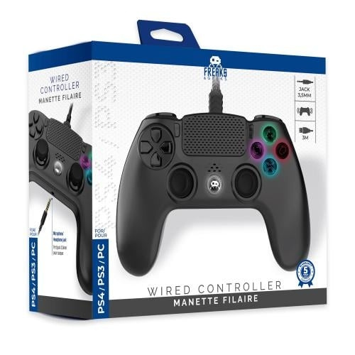 Trade Invaders Kablet kontroller for PS4 med 3M-kabel - svart i gruppen Elektronikk / TV-spill & tilbehør / Sony PlayStation 4 hos TP E-commerce Nordic AB (D07509)