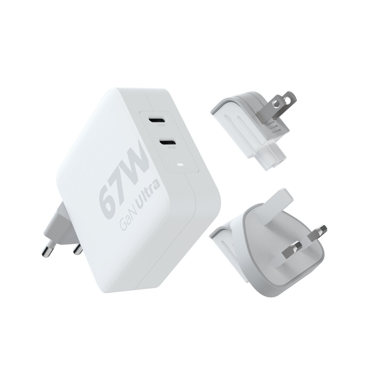 Xtorm 67W GaN Ultra reiselader + USB-C PD-kabel i gruppen SMARTTELEFON & NETTBRETT / Ladere og Kabler / Vegglader / Vegglader Type C hos TP E-commerce Nordic AB (D07521)