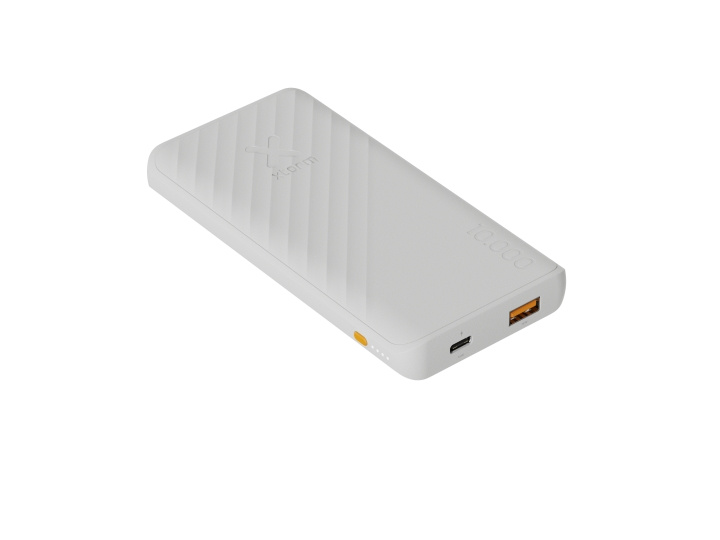 Xtorm 15W FastCharge Go2 Powerbank 10.000 - Ash White i gruppen SMARTTELEFON & NETTBRETT / Ladere og Kabler / Powerbanks hos TP E-commerce Nordic AB (D07529)