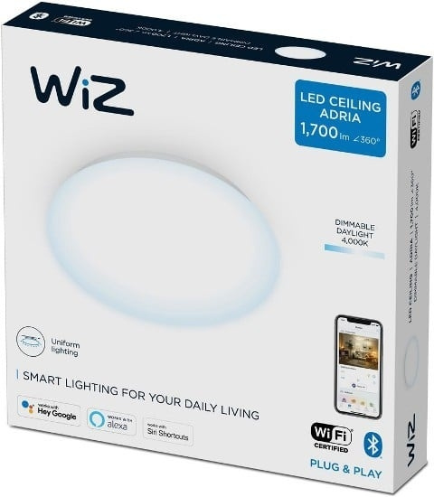 WiZ Adria WiZ Taklampe 17W RD 4000K Dim i gruppen LEKER, BARN OG BABY / Barnerom / Belysning / Taklamper og vegglamper hos TP E-commerce Nordic AB (D07557)