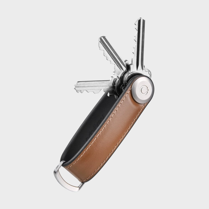 Orbitkey Hybrid nøkkelholder i lær - Acorn i gruppen SPORT, FRITID & HOBBY / Morsomme produkter / Smarte produkter hos TP E-commerce Nordic AB (D07625)