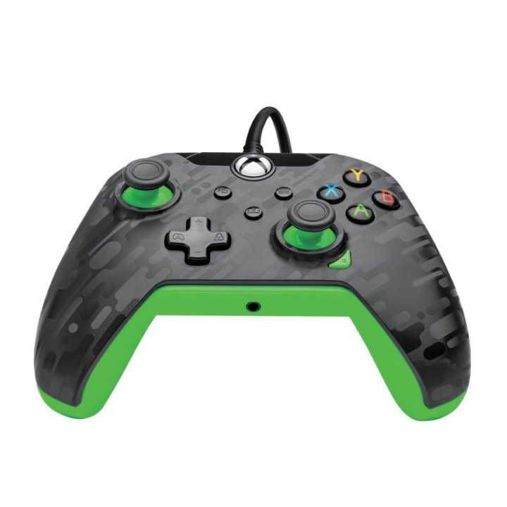 PDP Gaming Kablet kontroller Xbox Series X Carbon - Neon ( Grønn ) i gruppen Elektronikk / TV-spill & tilbehør / Xbox Series X / Tilbehør hos TP E-commerce Nordic AB (D07629)