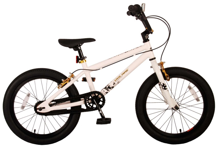 Volare Barnesykkel 18 - Cool Rider BMX Hvit/Gull (21879) i gruppen LEKER, BARN OG BABY / Uteleker / Sykler & sparkesykler hos TP E-commerce Nordic AB (D07641)