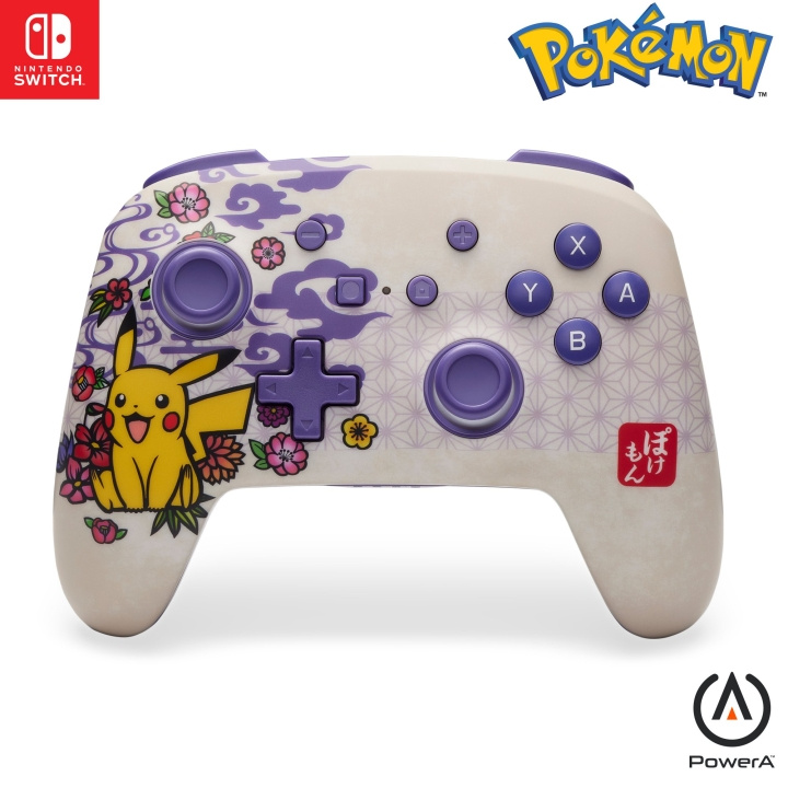 PowerA Forbedret trådløs kontroller - Pikachu Blossom (Nintendo Switch) i gruppen Elektronikk / TV-spill & tilbehør / Nintendo Switch / Tilbehør hos TP E-commerce Nordic AB (D07687)