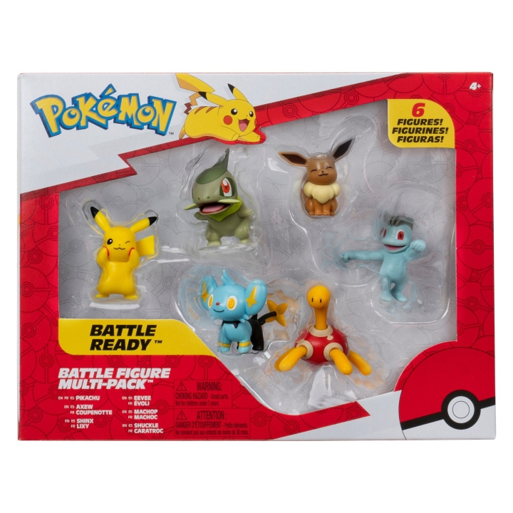 Pokémon Battle Figure 6 Pk (PKW3614) i gruppen LEKER, BARN OG BABY / Leker / Figurer, miniatyrer og tilbehør hos TP E-commerce Nordic AB (D07728)