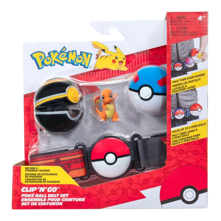 Pokémon Clip N Go Beltesett Charmander (PKW3647) i gruppen LEKER, BARN OG BABY / Leker / Figurer, miniatyrer og tilbehør hos TP E-commerce Nordic AB (D07732)