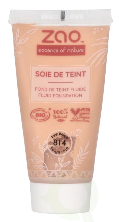 Zao Soie De Teint Fluid Foundation 30 ml #814 Beige Rose i gruppen HELSE OG SKJØNNHET / Makeup / Makeup ansikt / Foundation hos TP E-commerce Nordic AB (D07847)