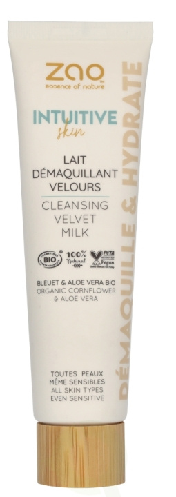 Zao Intuitive Skin Cleansing Velvet Milk 100 ml Organic Cornflower & Aloe Vera i gruppen HELSE OG SKJØNNHET / Hudpleie / Ansikt / Dagkrem hos TP E-commerce Nordic AB (D07848)