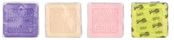 La Savonnerie De Nyons Soap Bar Set 4 Pcs - Dog 400 g 4x100gr - Lavender/Verbena/Cottonflower/Rose i gruppen HELSE OG SKJØNNHET / Hudpleie / Kroppspleie / Duftsåpe hos TP E-commerce Nordic AB (D07891)