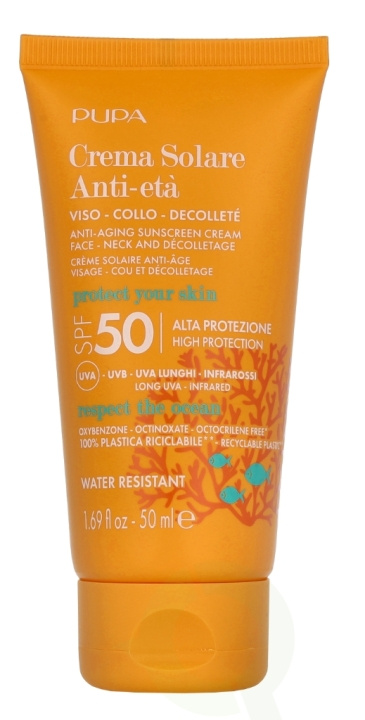 Pupa Milano Pupa Anti-Aging Sunscreen SPF50 50 ml i gruppen HELSE OG SKJØNNHET / Hudpleie / Soling / Solkrem hos TP E-commerce Nordic AB (D07901)