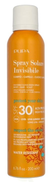 Pupa Milano Pupa Invisible Body Scalp Sun Spray SPF30 200 ml i gruppen HELSE OG SKJØNNHET / Hudpleie / Soling / Solkrem hos TP E-commerce Nordic AB (D07902)