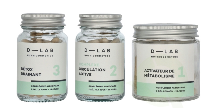 D-Lab Nutricosmetics D-Lab Action Capitions Set 3 deler Circulation Active 28 caps/Activateur De Metabolisme 28 caps/Detox Drainaint 28 caps i gruppen HELSE OG SKJØNNHET / Helsepleie / Andre hos TP E-commerce Nordic AB (D07925)