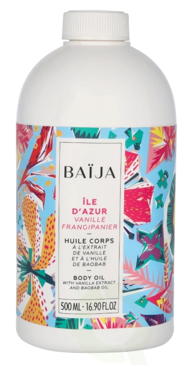 Baija Paris Baija Ile D\'Azur Body Oil 500 ml Vanille Frangipanier i gruppen HELSE OG SKJØNNHET / Hudpleie / Kroppspleie / Body lotion hos TP E-commerce Nordic AB (D07951)