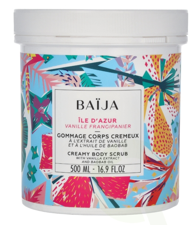 Baija Paris Baija Ile D\'Azur Body Scrub 500 ml Vanille Frangipanier i gruppen HELSE OG SKJØNNHET / Hudpleie / Kroppspleie / Body lotion hos TP E-commerce Nordic AB (D07952)