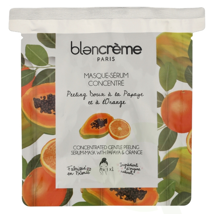 Blancreme Concentrated Serum-Mask 1 piece With Peeling Papaya & Orange i gruppen HELSE OG SKJØNNHET / Hudpleie / Ansikt / Masker hos TP E-commerce Nordic AB (D07962)