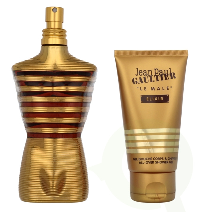 Jean Paul Gaultier Le Male Elixir Giftset 200 ml Edp Spray 125ml/Shower Gel 75ml i gruppen HELSE OG SKJØNNHET / Duft og parfyme / Parfyme / Parfyme for han hos TP E-commerce Nordic AB (D08054)