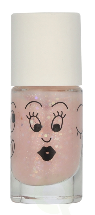 Nailmatic Kids Nail Polish 8 ml Clear Pink Glitter i gruppen HELSE OG SKJØNNHET / Manikyr/pedikyr / Neglelakk hos TP E-commerce Nordic AB (D08074)