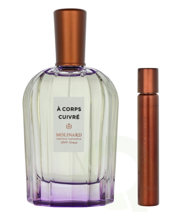 Molinard La Collection Privee A Corps Cuivre Giftset 97.5 ml Edp Spray 90ml/Edp Spray 7,5ml i gruppen HELSE OG SKJØNNHET / Duft og parfyme / Parfyme / Parfyme for henne hos TP E-commerce Nordic AB (D08147)