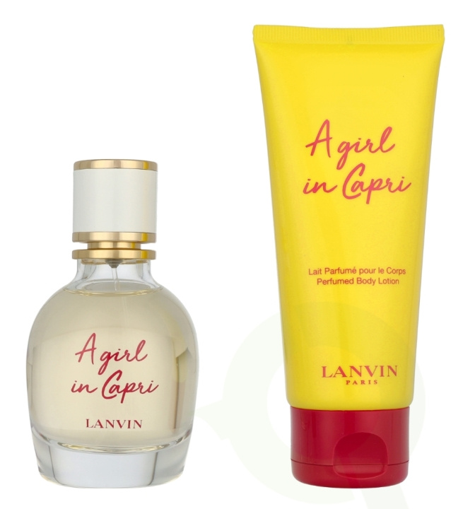 Lanvin A Girl In Capri Giftset 150 ml Edt Spray 50ml/Body Lotion 100ml i gruppen HELSE OG SKJØNNHET / Gavesett / Gavesett for henne hos TP E-commerce Nordic AB (D08150)