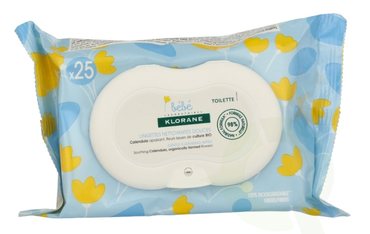 Klorane Bebe Gentle Cleansing Wipes 1 piece 25x i gruppen HJEM, HUS OG HAGE / Rengjøringsprodukter / Rengjøringstilbehør hos TP E-commerce Nordic AB (D08152)