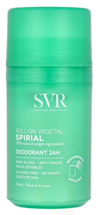 Svr Laboratories SVR Spirial Roll\'On Vegetal SVR Spirial Roll\'On Vegetal 50 ml i gruppen HELSE OG SKJØNNHET / Duft og parfyme / Deodorant / Deo for henne hos TP E-commerce Nordic AB (D08184)