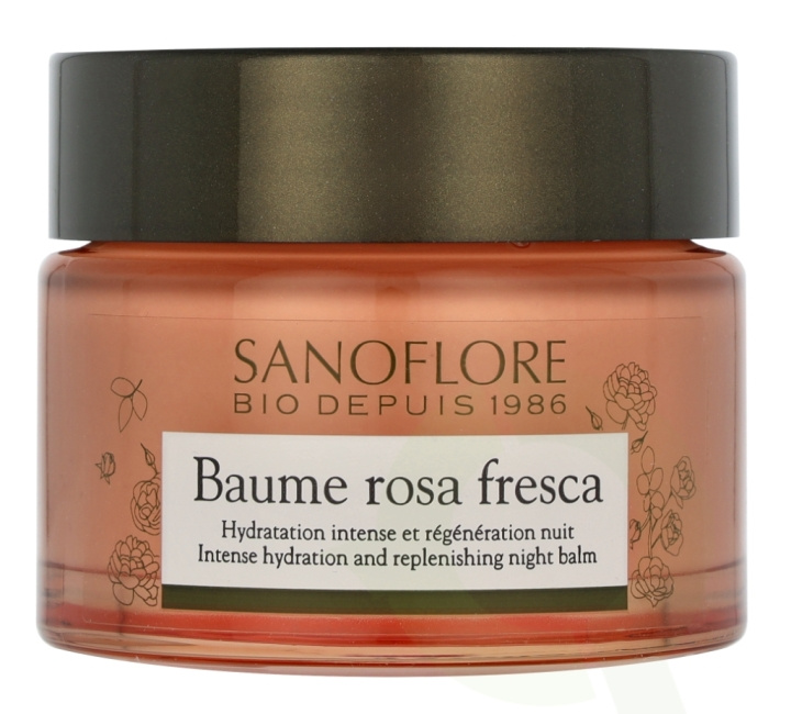 Sanoflore Sanaflore Baume Rosa Fresca Night Balm 50 ml i gruppen HELSE OG SKJØNNHET / Hudpleie / Ansikt / Nattkrem hos TP E-commerce Nordic AB (D08223)