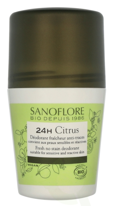 Sanoflore 24H Citrus Deodorant 50 ml i gruppen HELSE OG SKJØNNHET / Duft og parfyme / Deodorant / Deo for henne hos TP E-commerce Nordic AB (D08226)