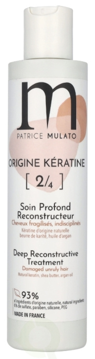 Patrice Mulato P. Mulato Origine Keratine 2/4 Deep Reconstructive Treatment 200 ml i gruppen HELSE OG SKJØNNHET / Hår & styling / Hårpleie / Hårmaske hos TP E-commerce Nordic AB (D08273)