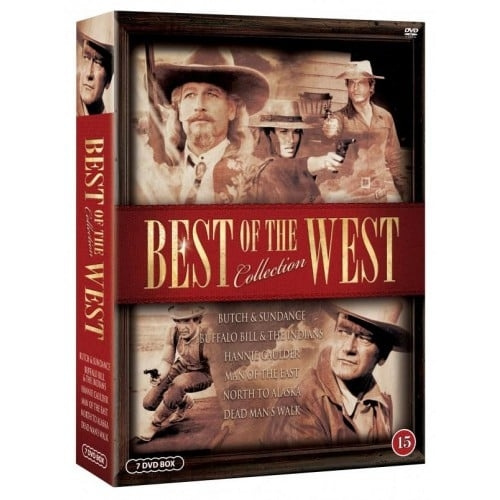 Best of the West (7-disc) - DVD - John Wayne, Terence Hill, Tom Berenger, Paul Newman and many more i gruppen Elektronikk / Lyd & Bilde / TV og tilbehør / Filmer / DVD hos TP E-commerce Nordic AB (D08435)