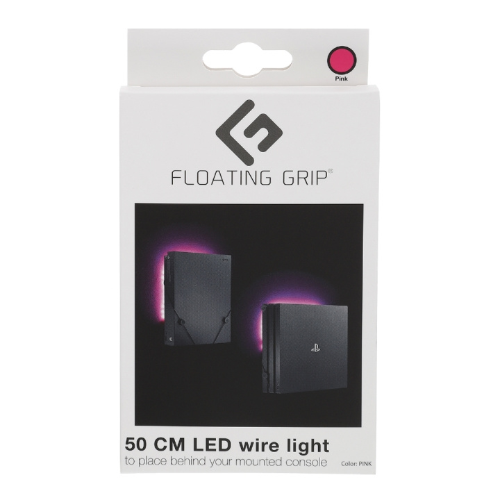 FLOATING GRIP Rosa LED-ledningslys - Legg til på FLOATING GRIP®-festet ditt i gruppen Elektronikk / TV-spill & tilbehør / Sony PlayStation 4 hos TP E-commerce Nordic AB (D08469)