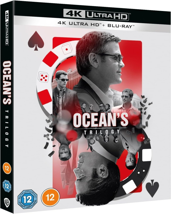 Oceans Eleven / Oceans Twelve / Oceans Thirteen 4K Ultra HD + Blu-Ray i gruppen Elektronikk / Lyd & Bilde / TV og tilbehør / Filmer / Blu-ray hos TP E-commerce Nordic AB (D08560)