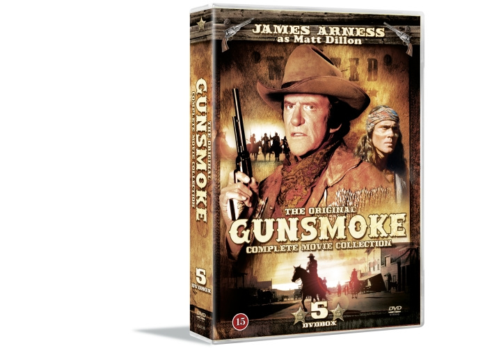 Gunsmoke - Movie Collection (5-disc) - DVD i gruppen Elektronikk / Lyd & Bilde / TV og tilbehør / Filmer / DVD hos TP E-commerce Nordic AB (D08564)