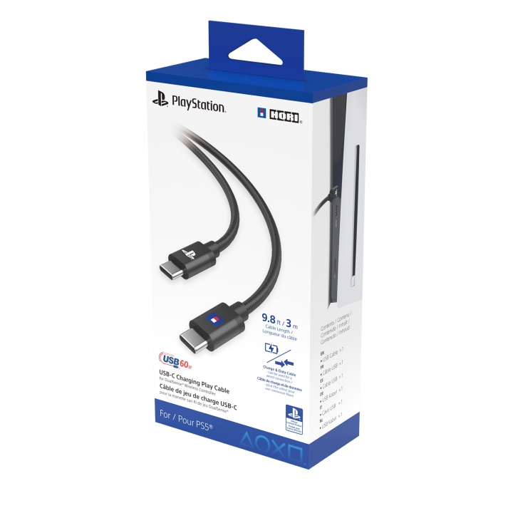 Hori USB-C-ladekabel for DualSense Wireless Controller 3 m i gruppen Elektronikk / TV-spill & tilbehør / Sony PlayStation 5 / Tilbehør hos TP E-commerce Nordic AB (D08677)