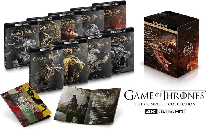 Game of Thrones Seasons 1 to 8 Complete Collection 4K Ultra HD i gruppen Elektronikk / Lyd & Bilde / TV og tilbehør / Filmer / Blu-ray hos TP E-commerce Nordic AB (D08689)