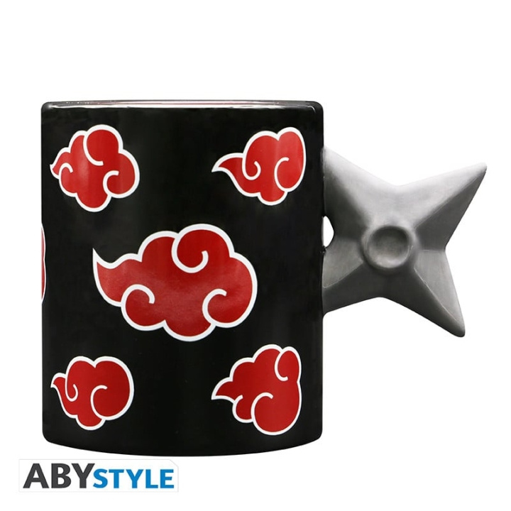 Abysse NARUTO SHIPPUDEN - 3D-krus med håndtak - Akatsuki Shuriken x2 i gruppen SPORT, FRITID & HOBBY / Morsomme produkter / Kopper hos TP E-commerce Nordic AB (D08725)