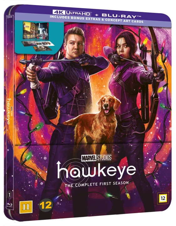 Hawkeye Season 1 - 4K Ultra HD+Blu-Ray - Limited Edition Steelbook i gruppen Elektronikk / Lyd & Bilde / TV og tilbehør / Filmer / Blu-ray hos TP E-commerce Nordic AB (D08734)