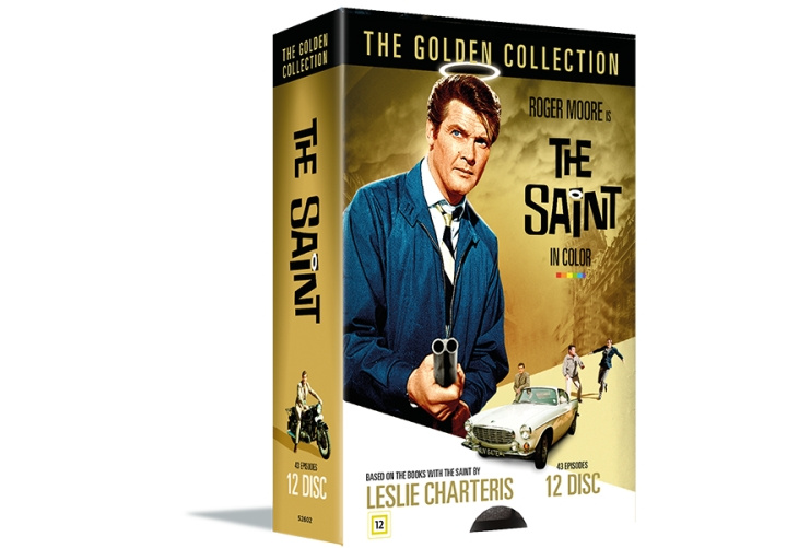 The Saint in Color: The Golden Collection Box 12 Disc - Helgenen 12 disk i gruppen Elektronikk / Lyd & Bilde / TV og tilbehør / Filmer / DVD hos TP E-commerce Nordic AB (D08862)