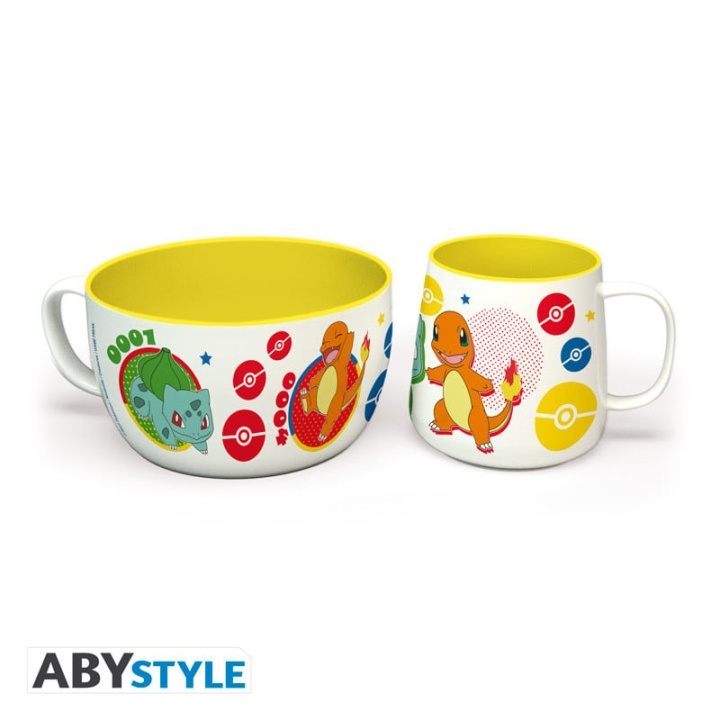 Abysse POKEMON - Frokostsett krus + bolle - Pikachu & Kanto forretter i gruppen LEKER, BARN OG BABY / Spise & drikke / Barneserviser hos TP E-commerce Nordic AB (D08921)